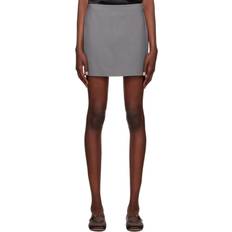 Gray Briel Miniskirt - Steel Blue