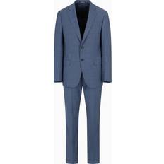 Lana Trajes Emporio Armani Comfort-Fit Suit Virgin Wool Canvas