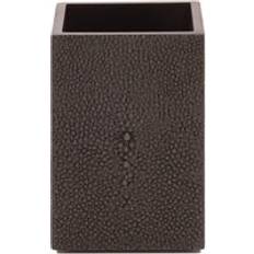 Brown Toothbrush Holders Posh Chelsea Toothbrush Holder Faux Shagreen Chocolate