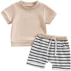 Musuos Toddler Boys Shorts Set - Striped