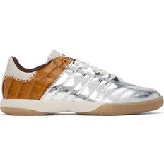 Wales Bonner Samba Sneakers - Silver/Brown