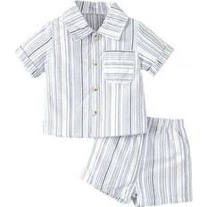 Musuos Baby Boys Shorts Set - Striped