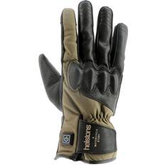 Beige Motorcycle Gloves Helstons Curtis heated Motorcycle Gloves, black-green-brown-beige, for Men