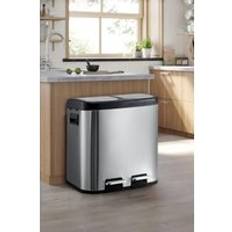 30L Stainless Steel Recycling Dustbin Compartment