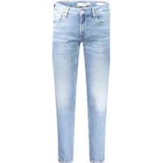 Guess Slim-Fit Washed Skinny Cotton Jeans - Blue