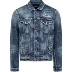 DSquared2 Men Jackets DSquared2 Men's Distressed Denim Jacket