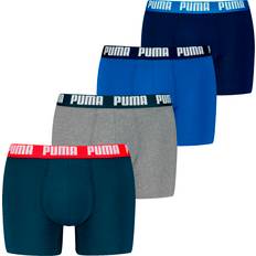 Puma White Men's Underwear Puma Pack of 4 Everyday Hipsters in Cotton - Blue/Grey