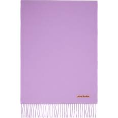 Acne Studios Scarfs Acne Studios Narrow Fringe Wool Scarf - Bright Purple