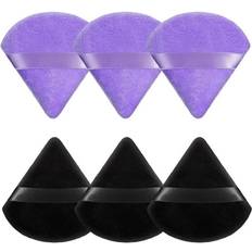 Cosmetics Pimoys U-Mart, 6 Pieces Powder Puff Face Soft Triangle for Loose and Body Powder Velour Makeup Blender Sponge Set Setting Powder Puff Beauty Makeup Tools