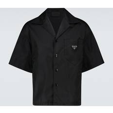 Prada Clothing Prada Men's Re-Nylon Camp Shirt - Nero