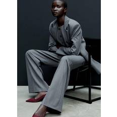 Mango Skor Mango Patent Leather Heel Shoes - Burgundy