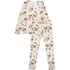 GOTS (Global Organic Textile Standard) Pyjamasar Barnkläder The New TnHoliday Nightwear - White Swan (TN5960)