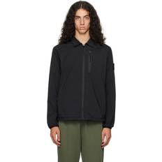 Stone Island Jackets on sale Stone Island Twill Zip Overshirt Jacket - Black