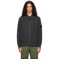 Stone Island Jackets on sale Stone Island French Terry Bomber Jacket - Lead Grey