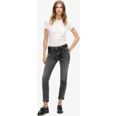 Superdry Jeans Superdry Organic Cotton Mid Rise Slim Jeans - Black/Echo Black