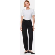 Wool Jeans Whistles Authentic Barrel Leg Jeans - Black