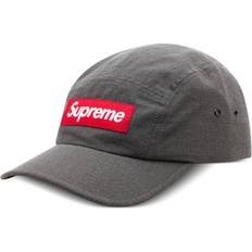 Supreme Men Accessories Supreme Logo Appliqué Baseball Cap - Grey