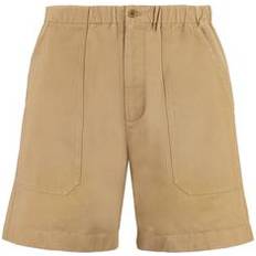 Gucci Men Shorts Gucci Men's Cotton Bermuda Shorts - Beige