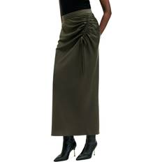 Skirts AllSaints Alexia Ruched Maxi Skirt - Tarmac Green