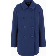 Fabric Coats Emporio Armani Double-Breasted Cloth Pea Coat