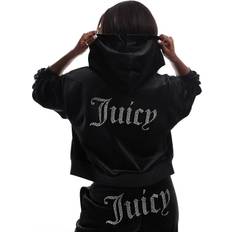 Juicy couture velour Juicy Couture Velour Hoodie with - Svart