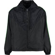 Versace Outerwear Versace Men's Hooded Nylon Jacket - Black