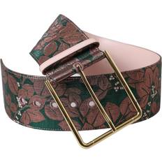 Multicoloured Belts Dolce & Gabbana Floral Jacquard Lurex Buckle Belt Multicolor