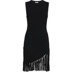 Sandro Fringed Mini Dress - Black