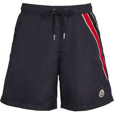 Swimwear Moncler Logo Patch Swim Shorts - Dark Navy Blue