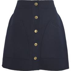 Barbour Skirts Barbour Wool-Blend Reighton Mini Skirt - Navy