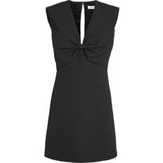 Clothing Sandro Bow-Front Mini Dress - Black