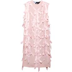 Prada Dresses Prada Bow-Detail Midi Dress - Neutral