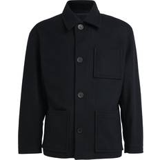 Clothing Sandro Wool-Blend Work Jacket - Blue