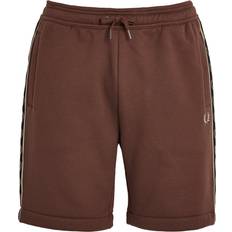 Fred Perry Men Shorts Fred Perry Logo-Tape Sweatshorts - Brown