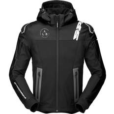 Spidi Warrior Motorcycle Hoodie, black-white, for Men
