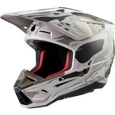 Alpinestars SM5 Mineral Crosshjälm - Grå/Grön