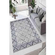 Williston Forge Woven Power Loomed Area Rug 80 x 300 cm White, Grey
