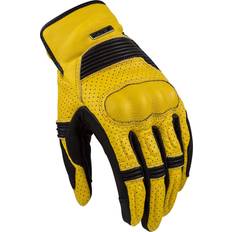 Yellow Motorcycle Gloves LS2 Duster perforated Motorcycle Gloves, black-yellow, for Men