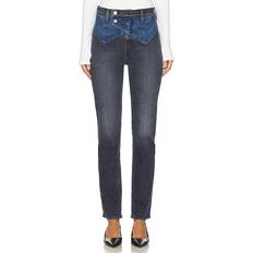 Jeans Mother The Double Rocky Rider Nerdy - Black/Blue