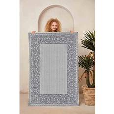 Canora Grey Woven Power Loomed Blue Area Rug 80 x 300 cm