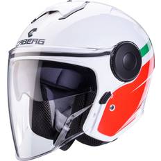 Caberg Motorcykelhjälmar Caberg Soho Zephir Jet Helmet, white-pink-green, for Men