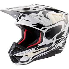 Motorcycle Equipment Alpinestars S-M5 Mineral 2024 Motocross Helmet, grey, for Men