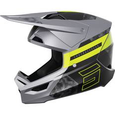 Motocross Helmets Motorcycle Helmets Shot Furious Patrol Motocross Helmet, grey-yellow, for Men