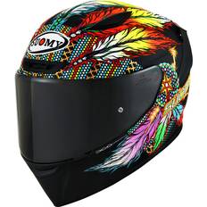 Track-1 Chieftain Multi Matt Black 2023 Helmet, for Men