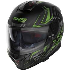 Nolan Motorcycle Helmets on sale Nolan N80-8 Turbolence N-Com Helmet, black-grey-green, for Men