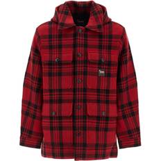 Woolrich Outerwear Woolrich Plaid Cruiser Hooded Jacket - Red