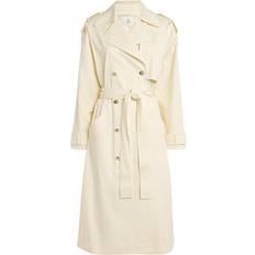 Anine Bing Coats Anine Bing Cotton-Blend Layton Trench Coat - Ivory