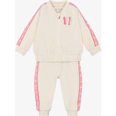 Velluto Abbigliamento per bambini Guess Velour Tracksuit - Ivory