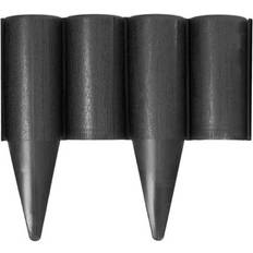 Lawn Edging SolaDirect Black Lawn Edging Border 2.5 Metres 8.2 Ft Long