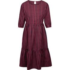 Dresses Trespass Womens Dress with 3/4 Sleeve - Dark Cherry Check